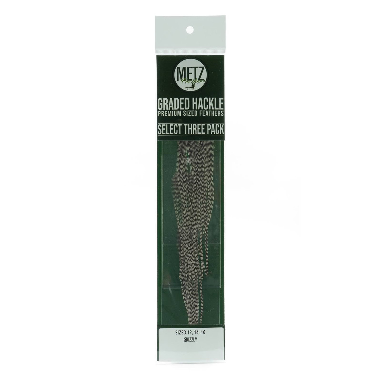 Metz Select Hackle 12 14 16 Grizzly