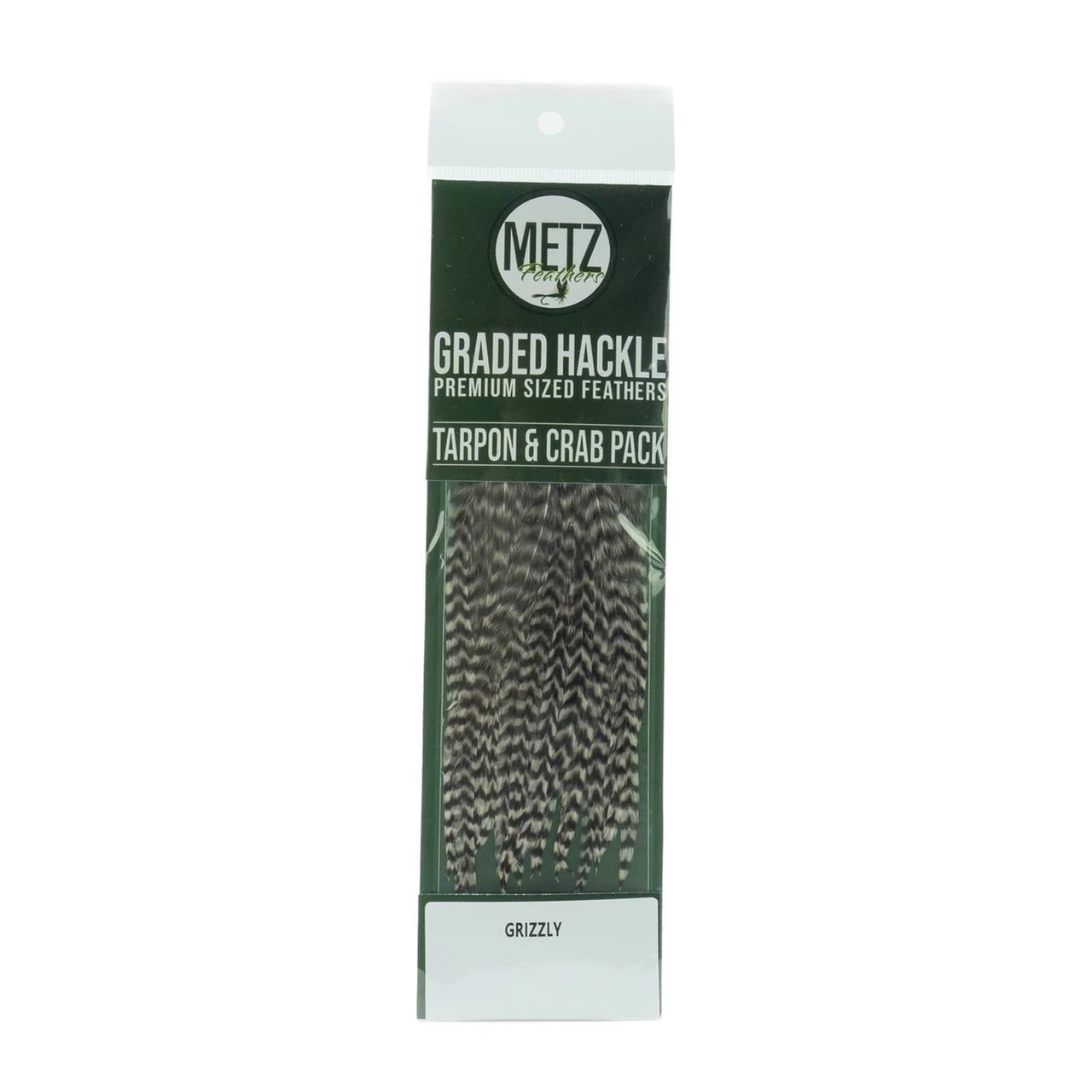 Metz Tarpon Crab Hackle Pack Grizzly