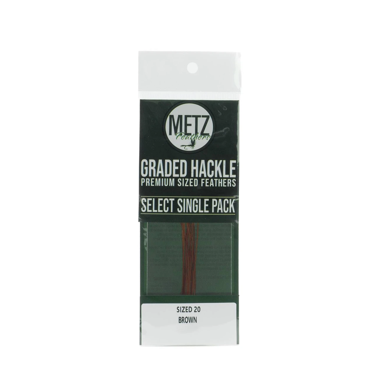 Metz Select Hackle Single Pack 20 Brown