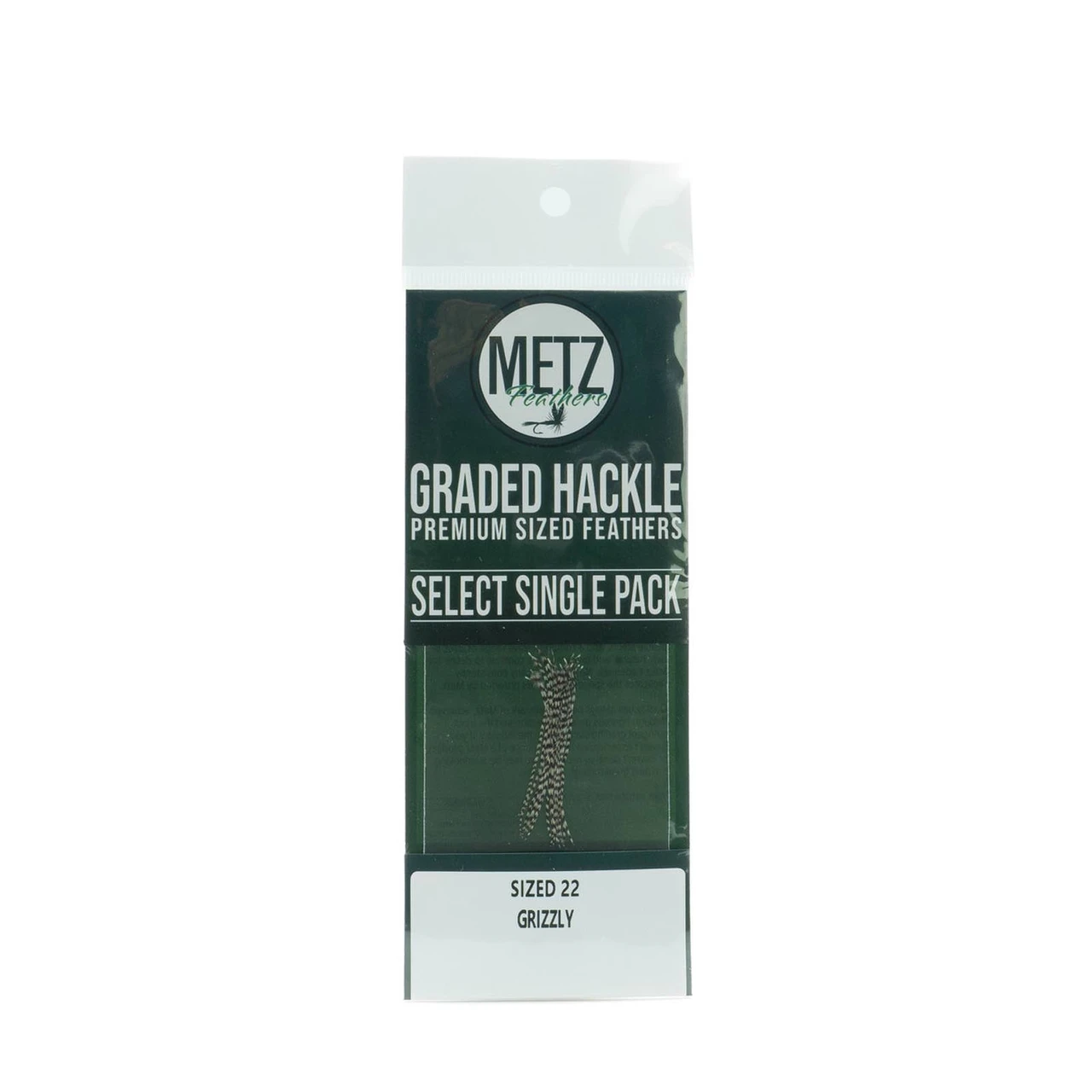 Metz Select Hackle Single Pack 22 Grizzly