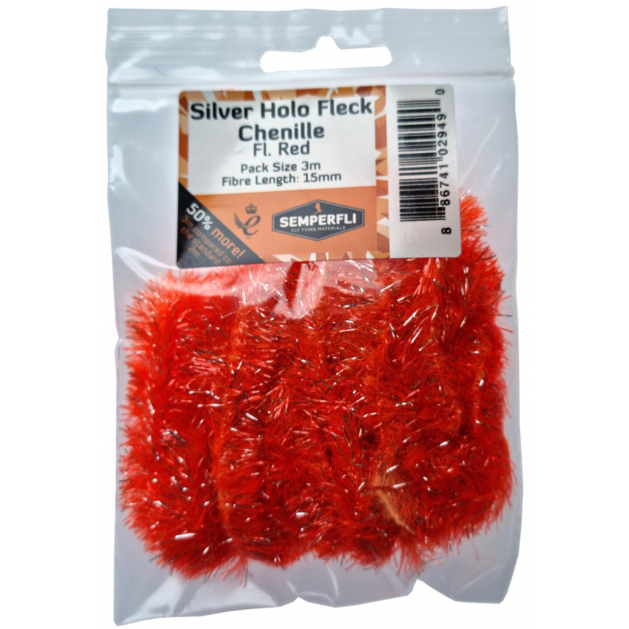 Semperfli Fluoro Gold Holographic Fleck Chenille Semperfli Fluoro Gold Holographic Fleck Chenille