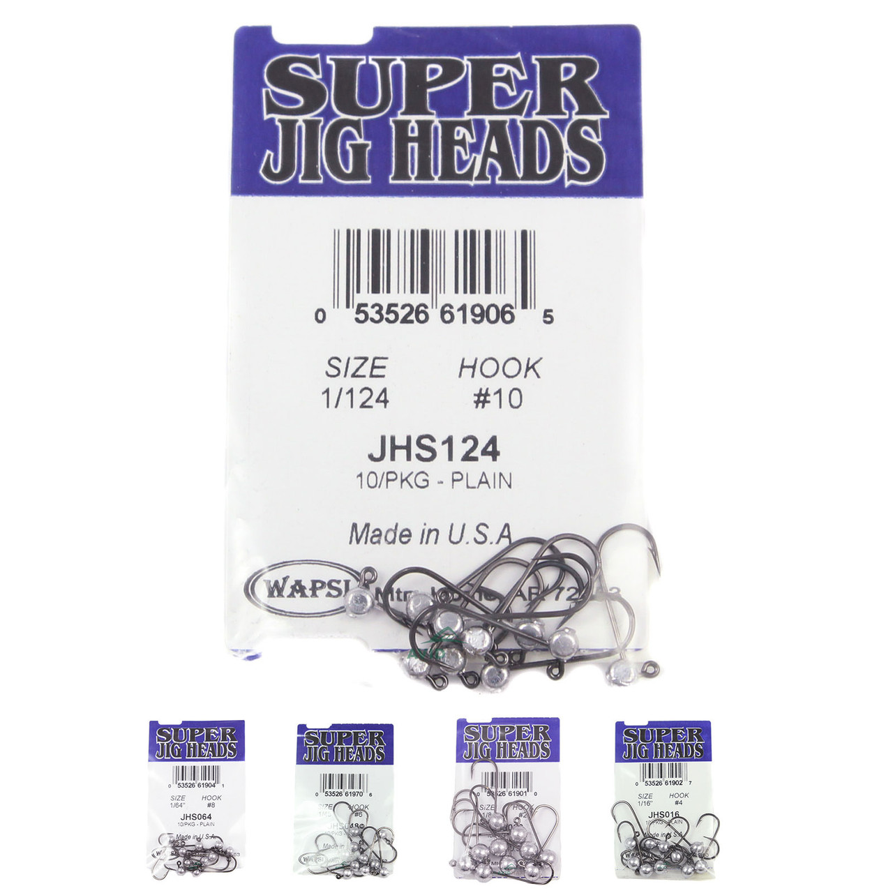 Wapsi Super Jig Heads - Plain - AvidMax