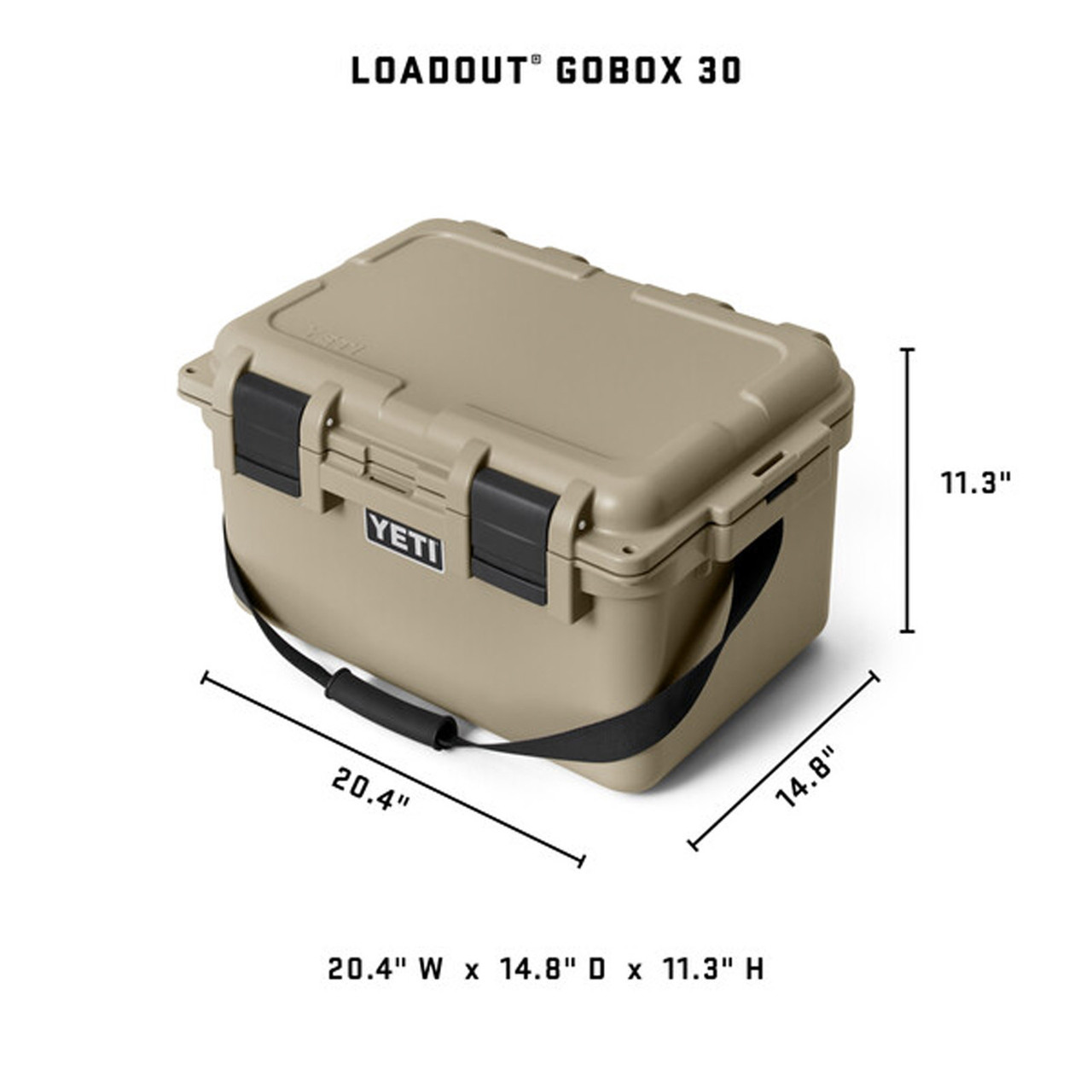 新品未使用　YETI　LOADOUT　GOBOX 30 YETI LoadOut GoBox 30 2.0 in Tan
