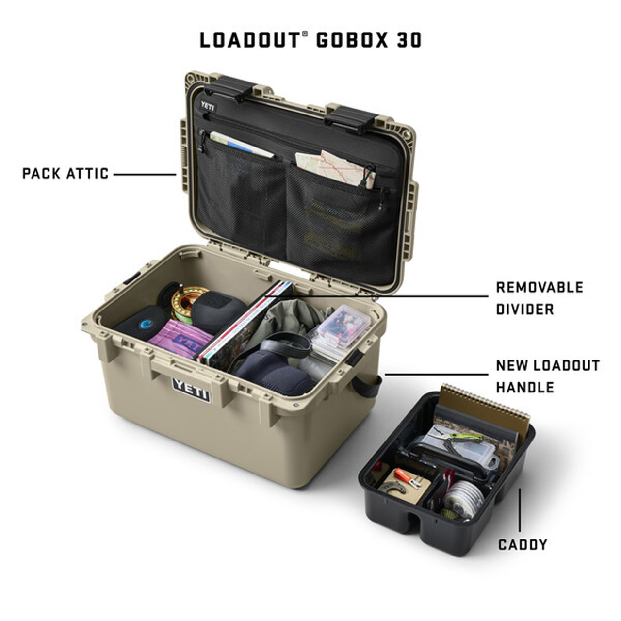  Peak - YETI LOADOUT GOBOX30 チャコール Amazon.com: Yeti Loadout GoBox 60 Camp Green, Gobox 60