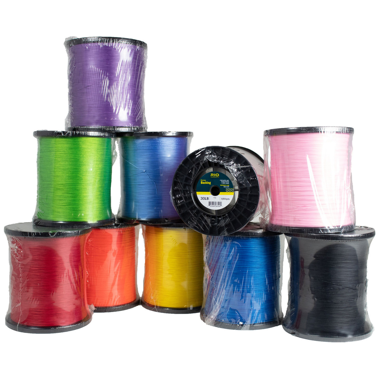 RIO Dacron Fly Line Backing 5000 yd. Spools 20, 30 pounds, Multiple Colors RIO Dacron Fly Line Backing 5000 yd. Spools 20, 30 pounds, Multiple Colors