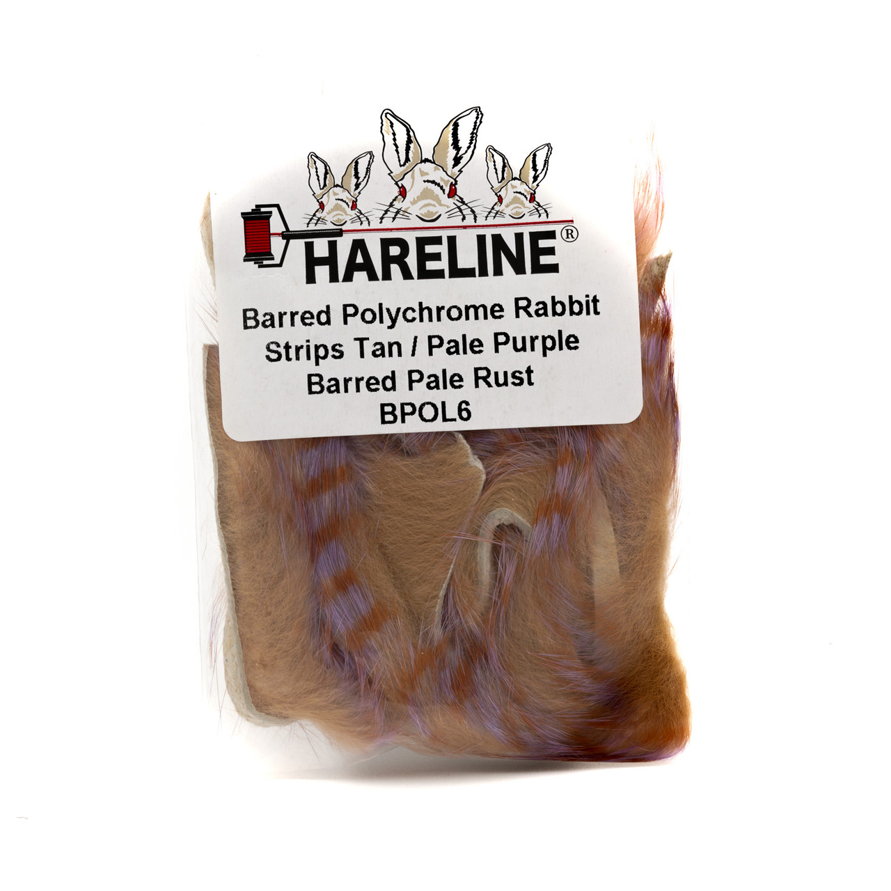 Hareline Barred Polychrome Rabbit Strips