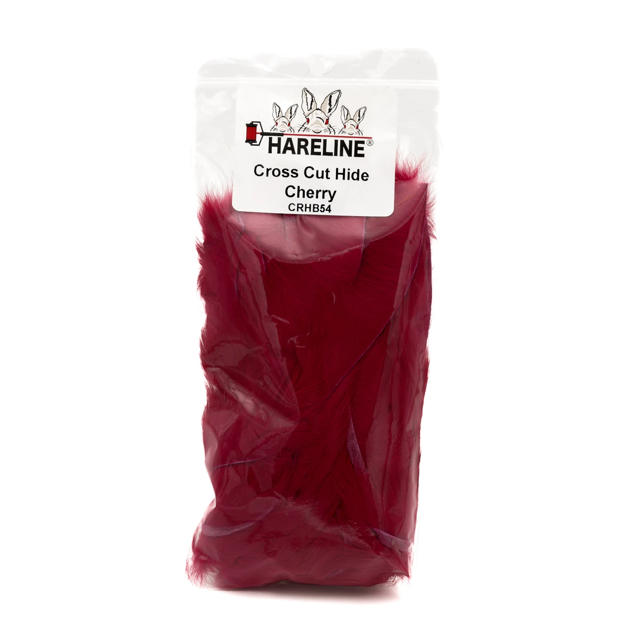 Hareline Crosscur Rabbit Hide Cherry