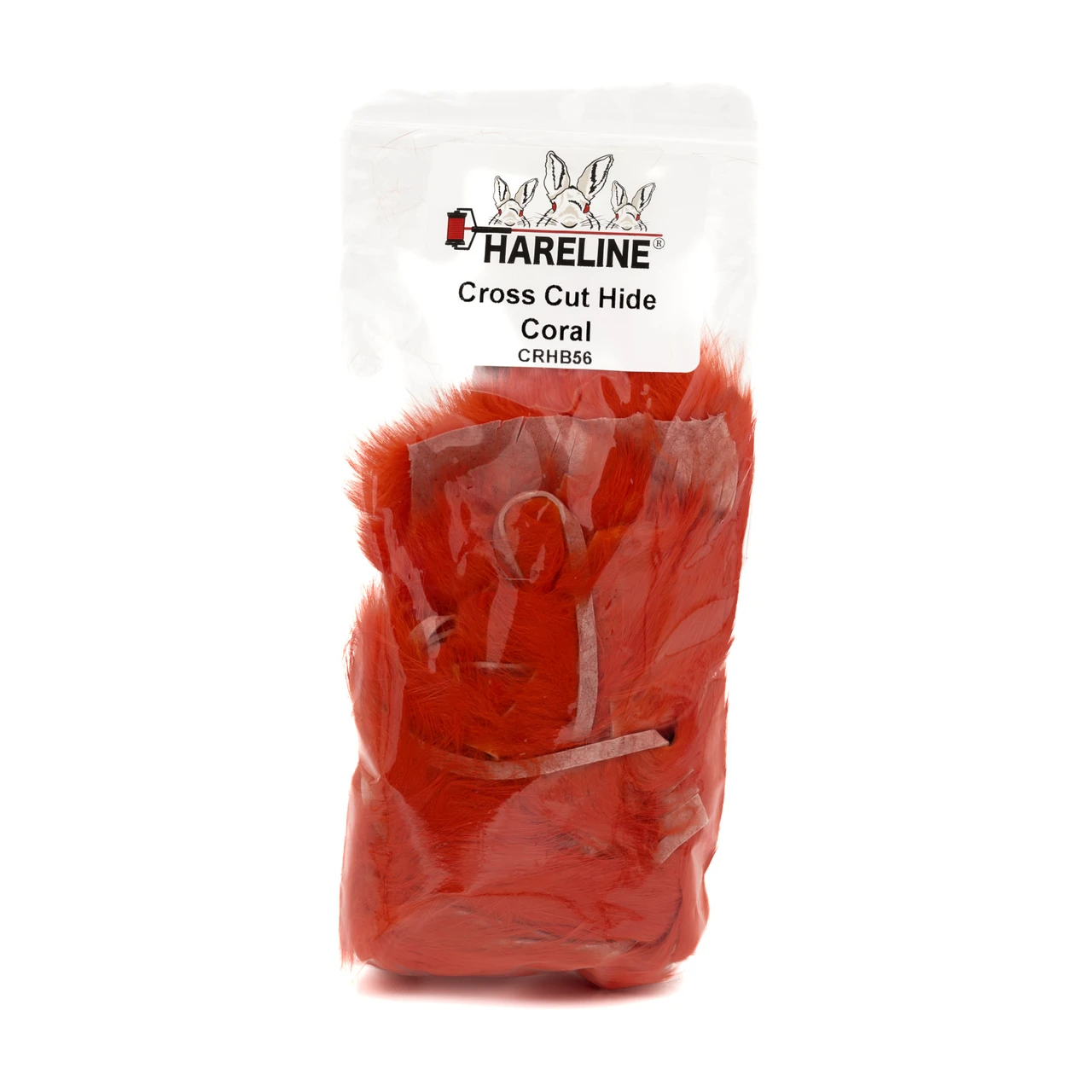 Hareline Crosscur Rabbit Hide Coral