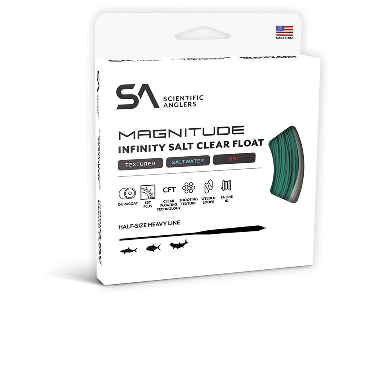Scientific Anglers Magnitude Textured Infinity Salt 12 Clear Float Tip