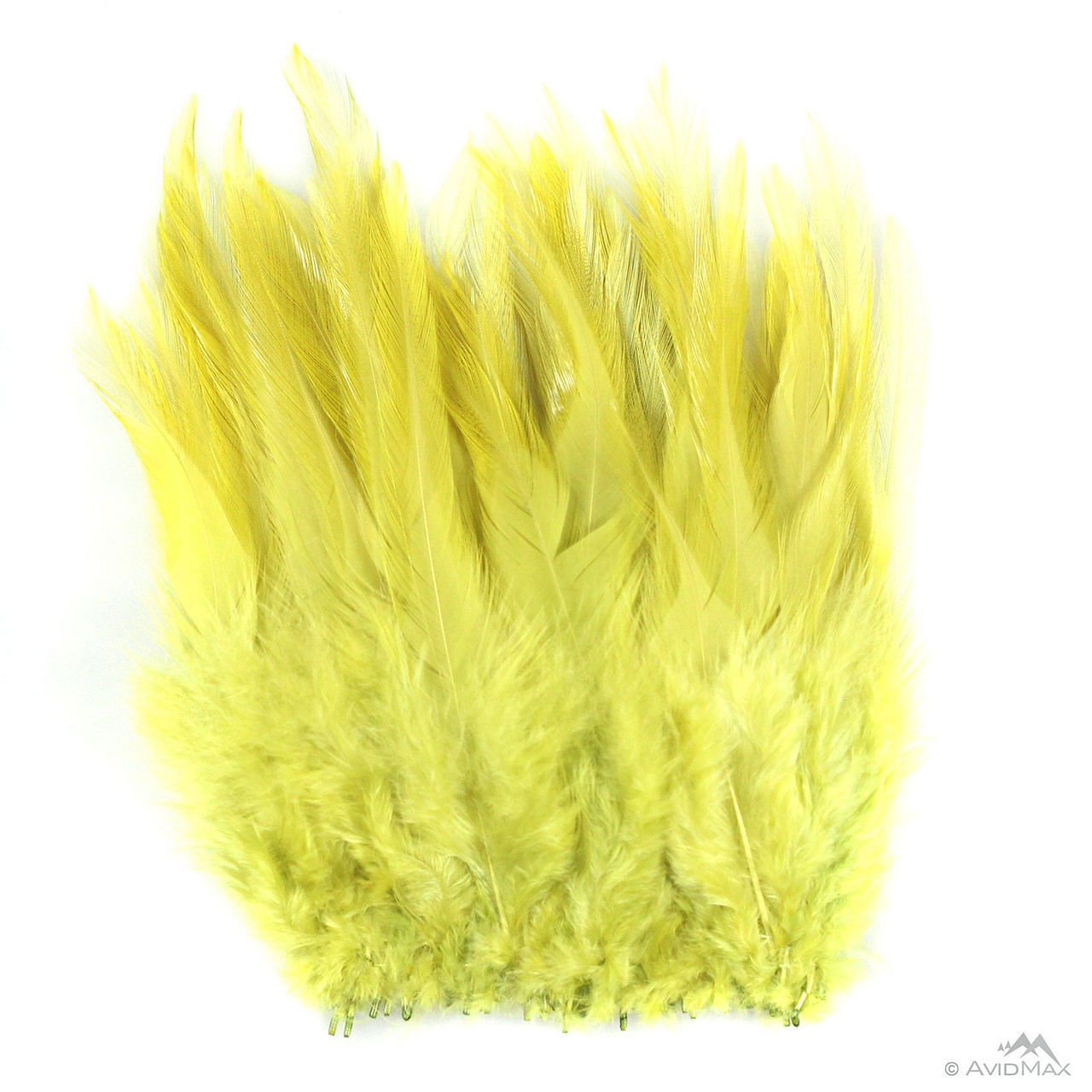 Hareline CDS Dyed Strung Chinese Saddle Hackle Light Olive