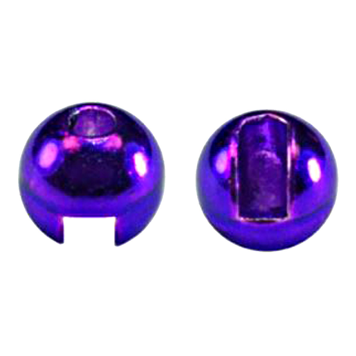 MFC Tungsten Lucent Jig Beads Fly Tying Materials (20 pk) Purple 2.4mm - 3/32