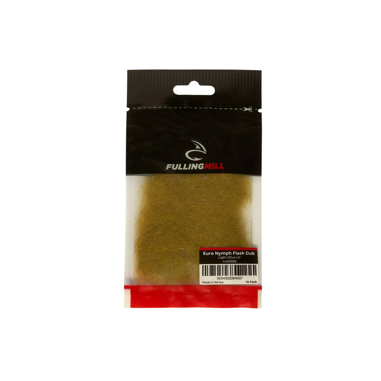 Fulling Mill Euro Nymph Flash Dub Light Olive UV