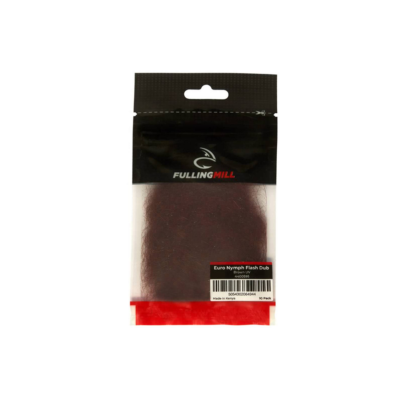Fulling Mill Euro Nymph Flash Dub Brown UV