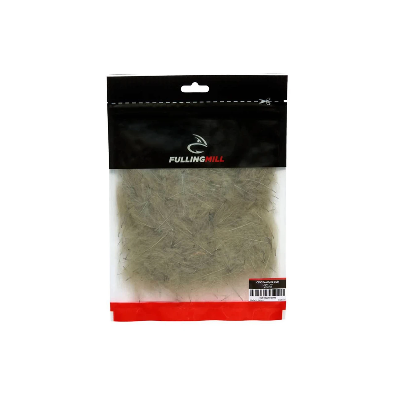 Fulling Mill CDC Feathers Bulk 3g Light Dun