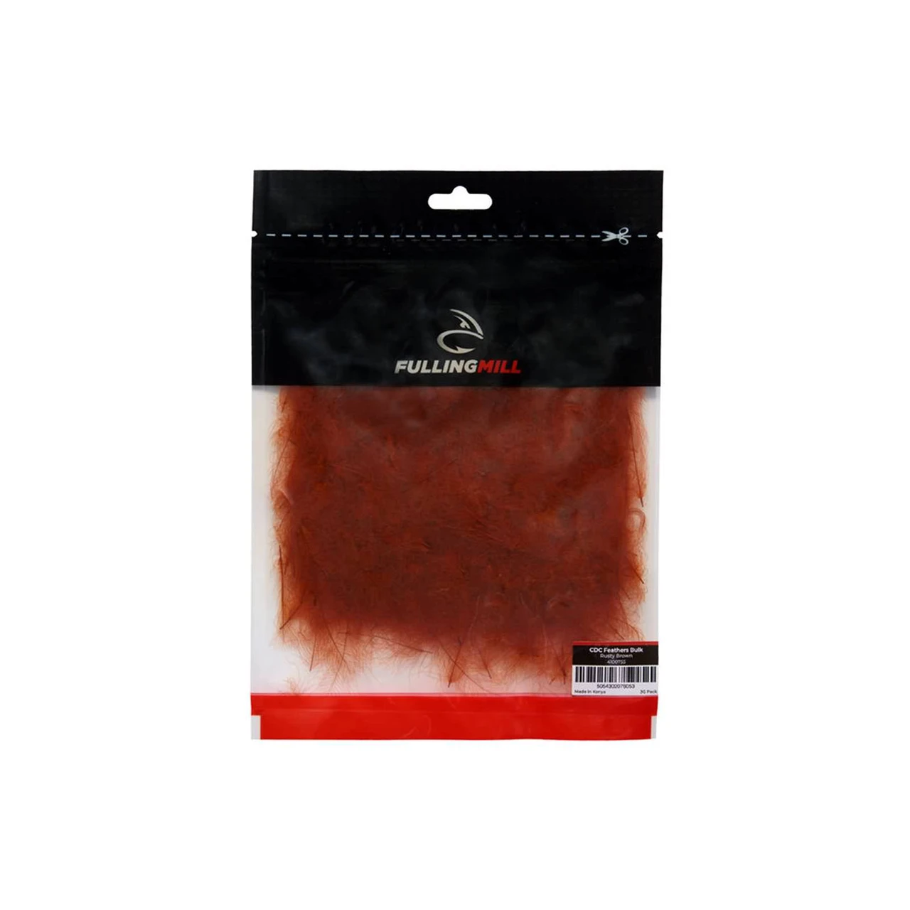 Fulling Mill CDC Feathers Bulk 3g Rusty Brown