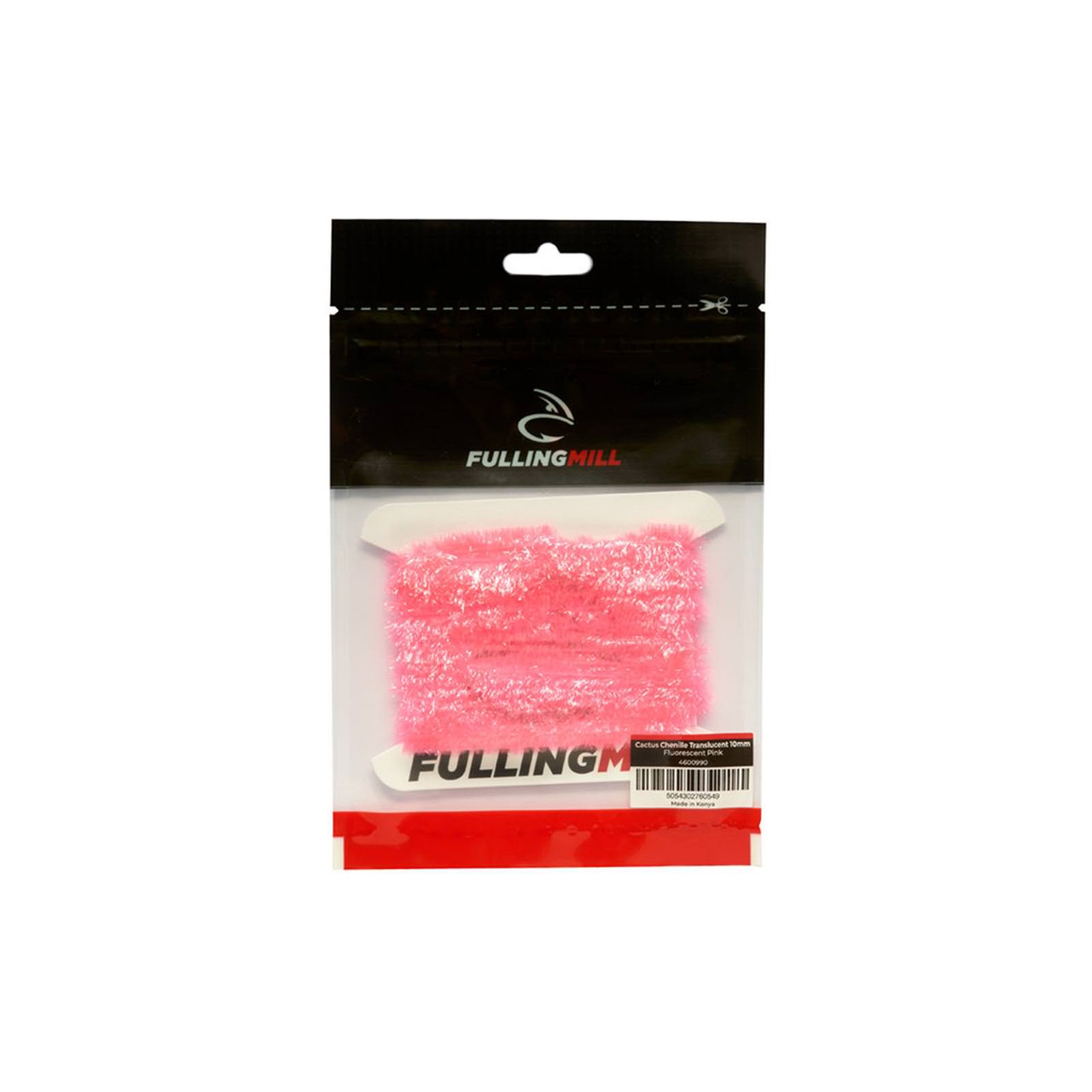 Fulling Mill Cactus Chenille Translucent 10mm Fluorescent Pink