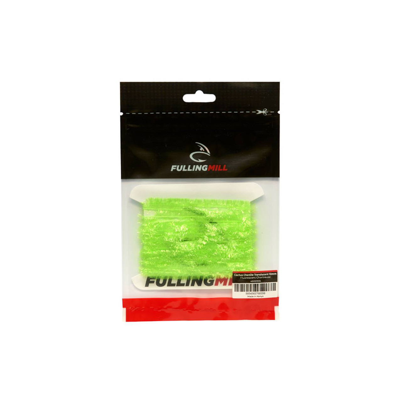 Fulling Mill Cactus Chenille Translucent 10mm Fluorescent Chartreuse