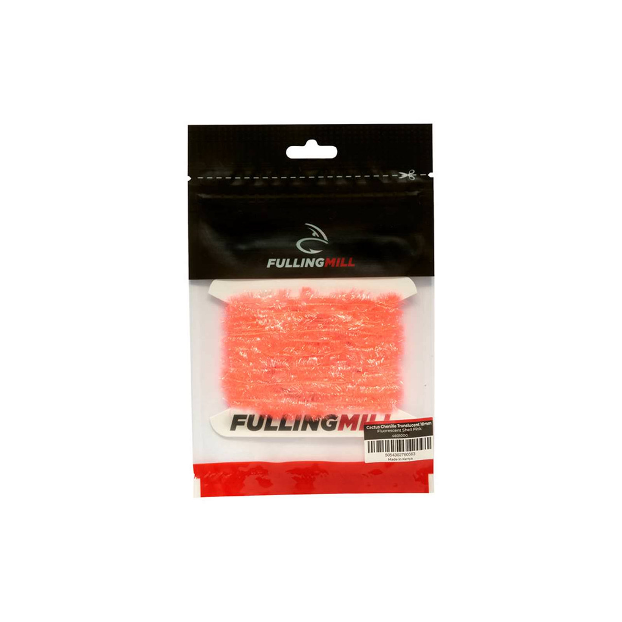 Fulling Mill Cactus Chenille Translucent 10mm Fluorescent Shell Pink