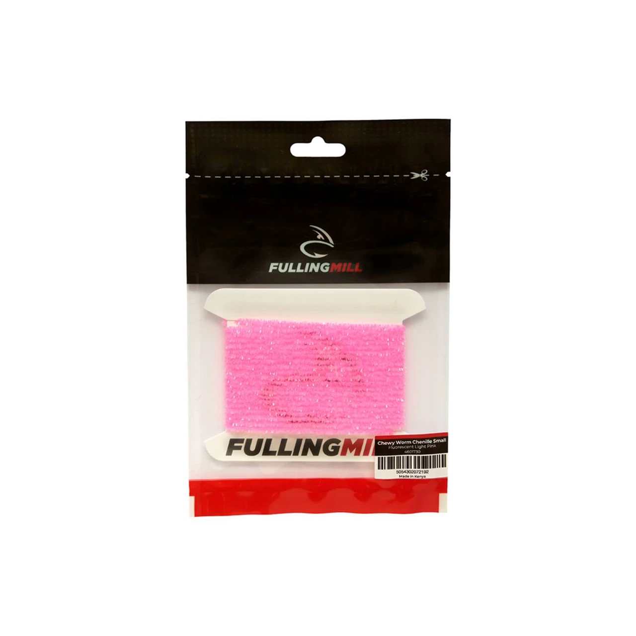 Fulling Mill Chewy Worm Chenille Small Fluorescent Light Pink