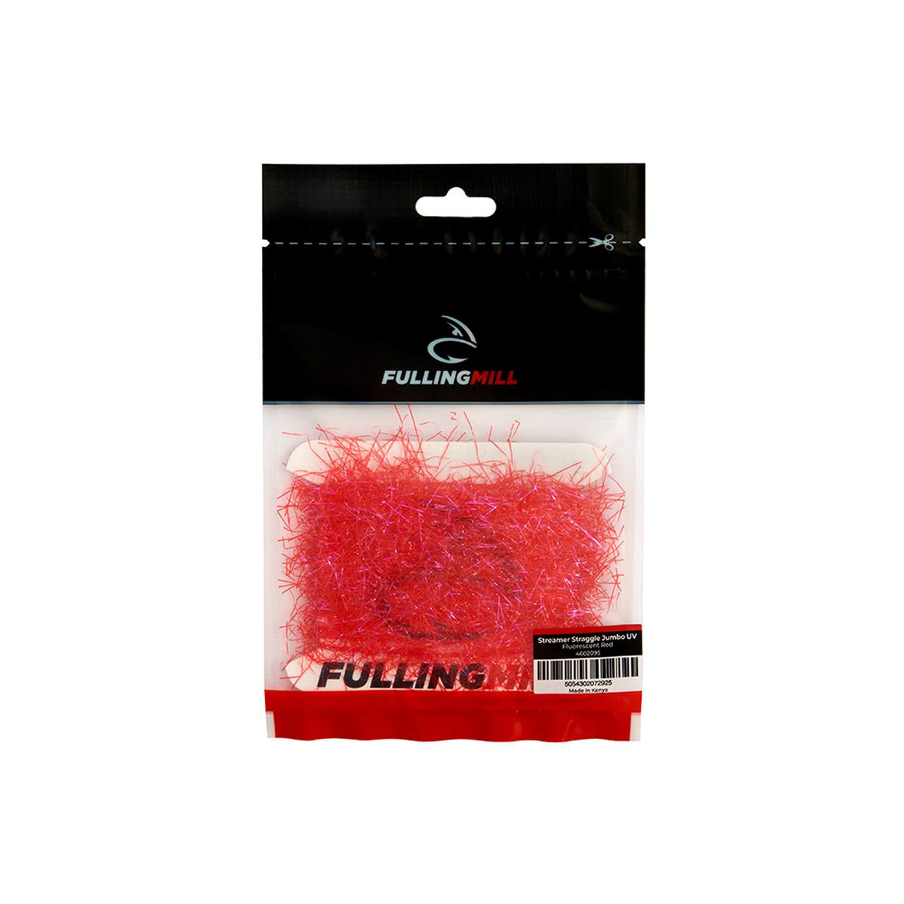 Fulling Mill Streamer Straggle Jumbo UV Fluorescent Red