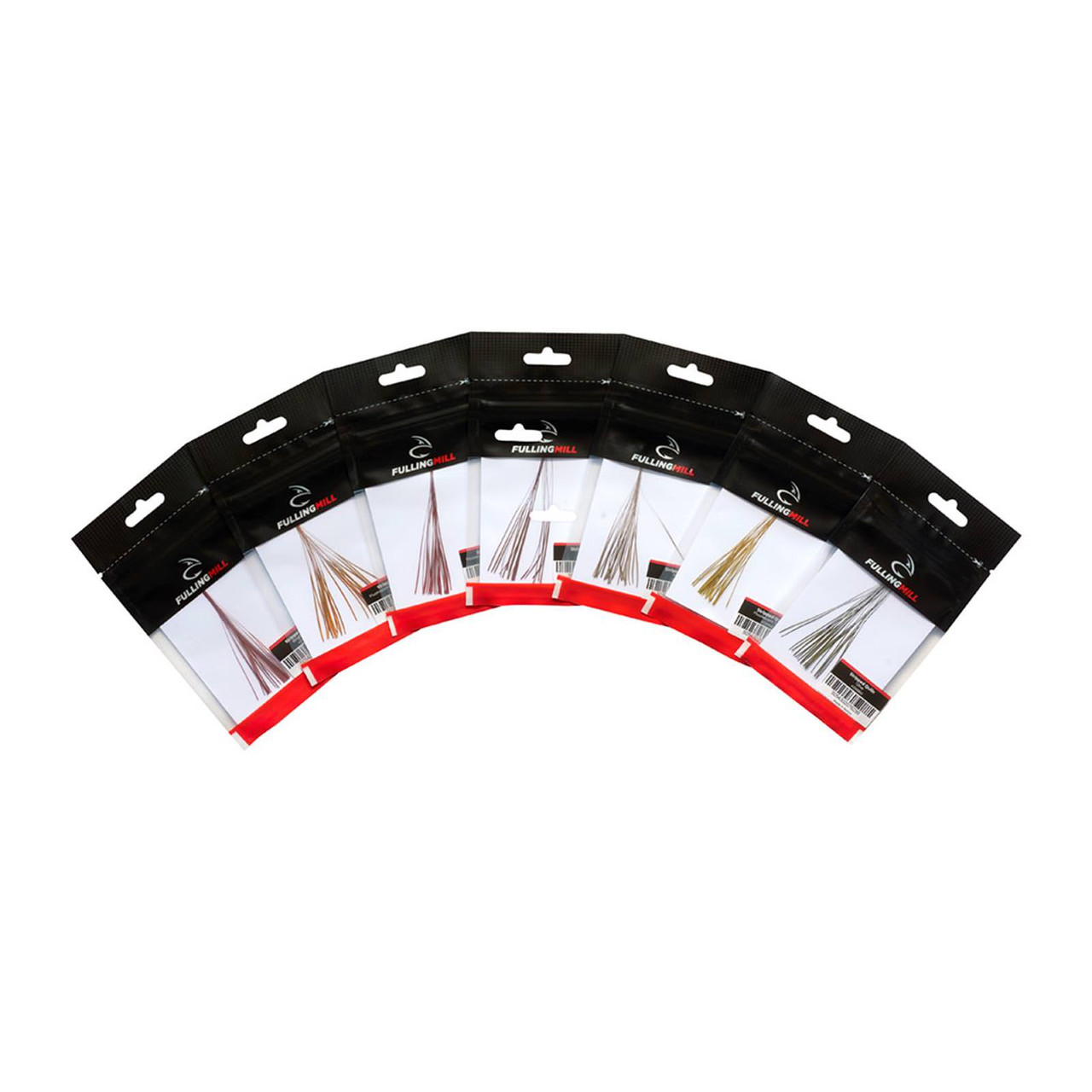 Fulling Mill Stripped Quills Bright Red