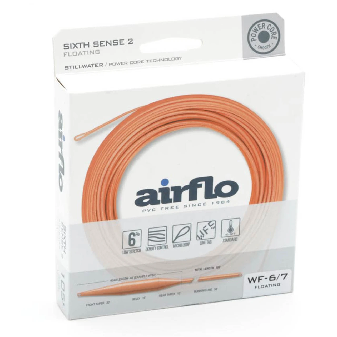 Airflo Superflo Sixth Sense 2 Floating Fly Line 6/7 wt Peach