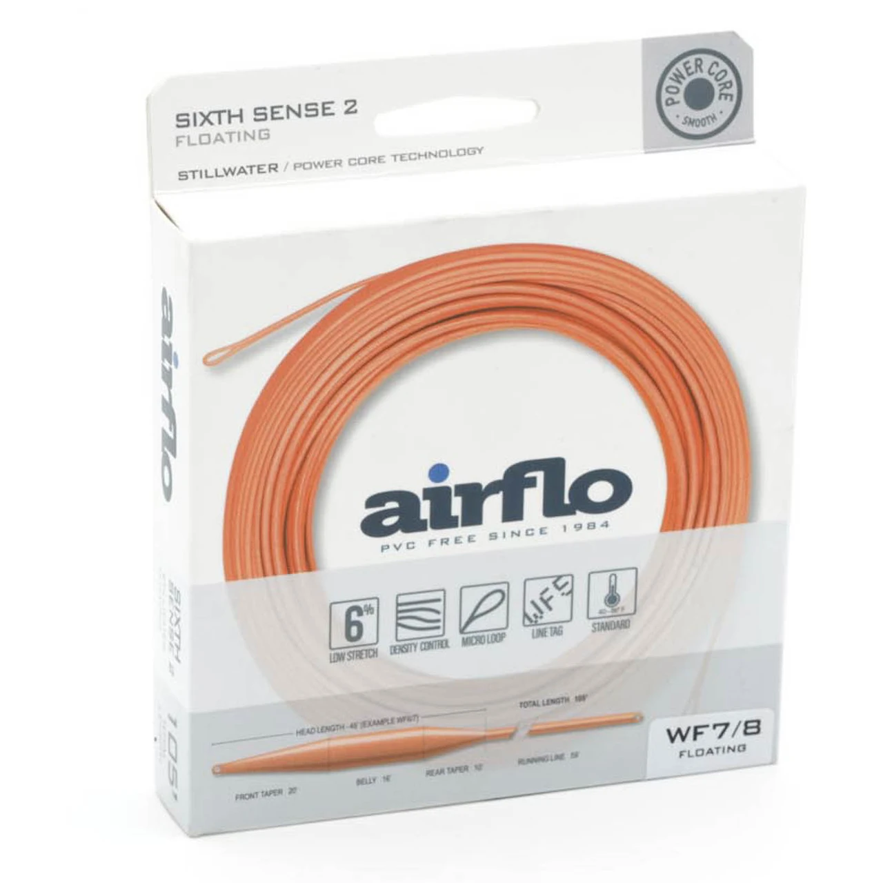 Airflo Superflo Sixth Sense 2 Floating Fly Line 7/8 wt Peach