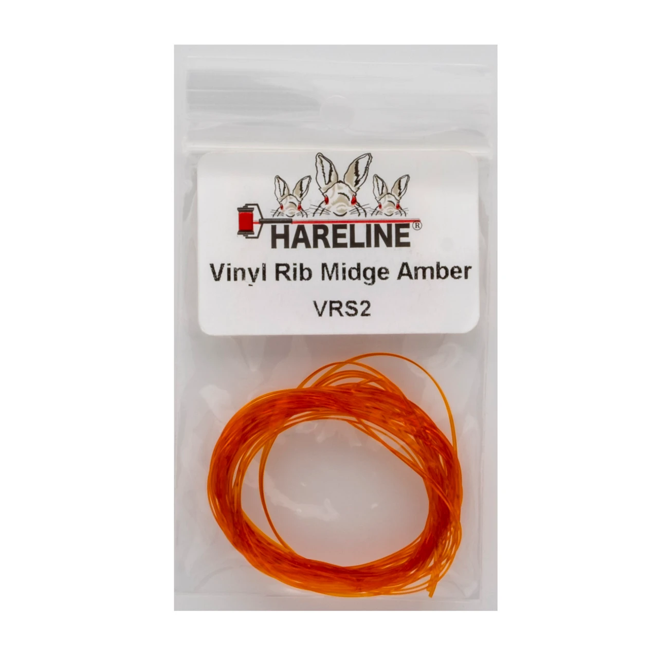 Hareline Vinyl Rib Midge Amber