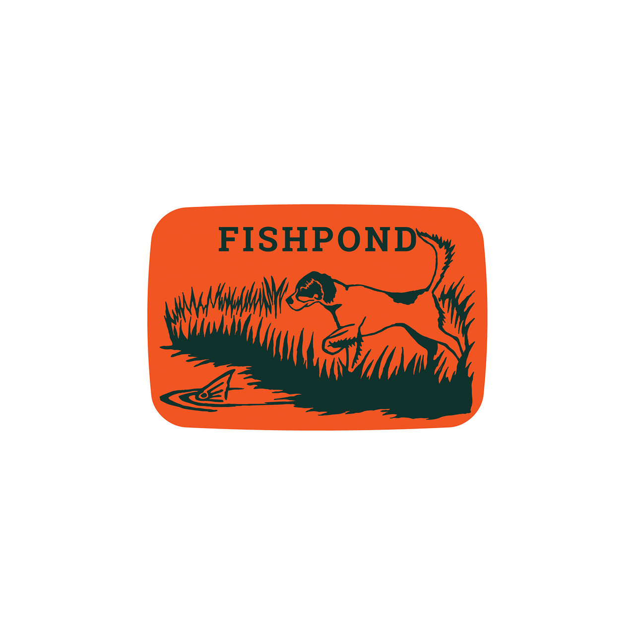 Fishpond Thermal Die Cut Sticker On Point