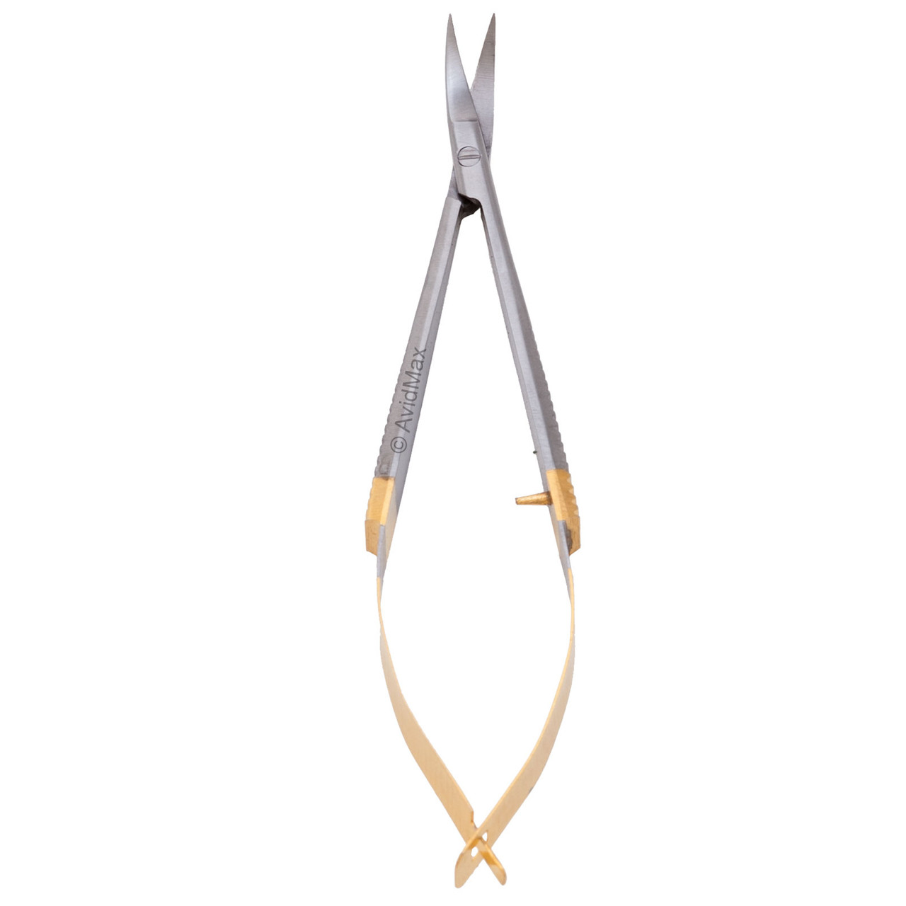 Dr. Slick 4 in Spring Scissors Straight Curved Serrated Blade Gold Fly Tying