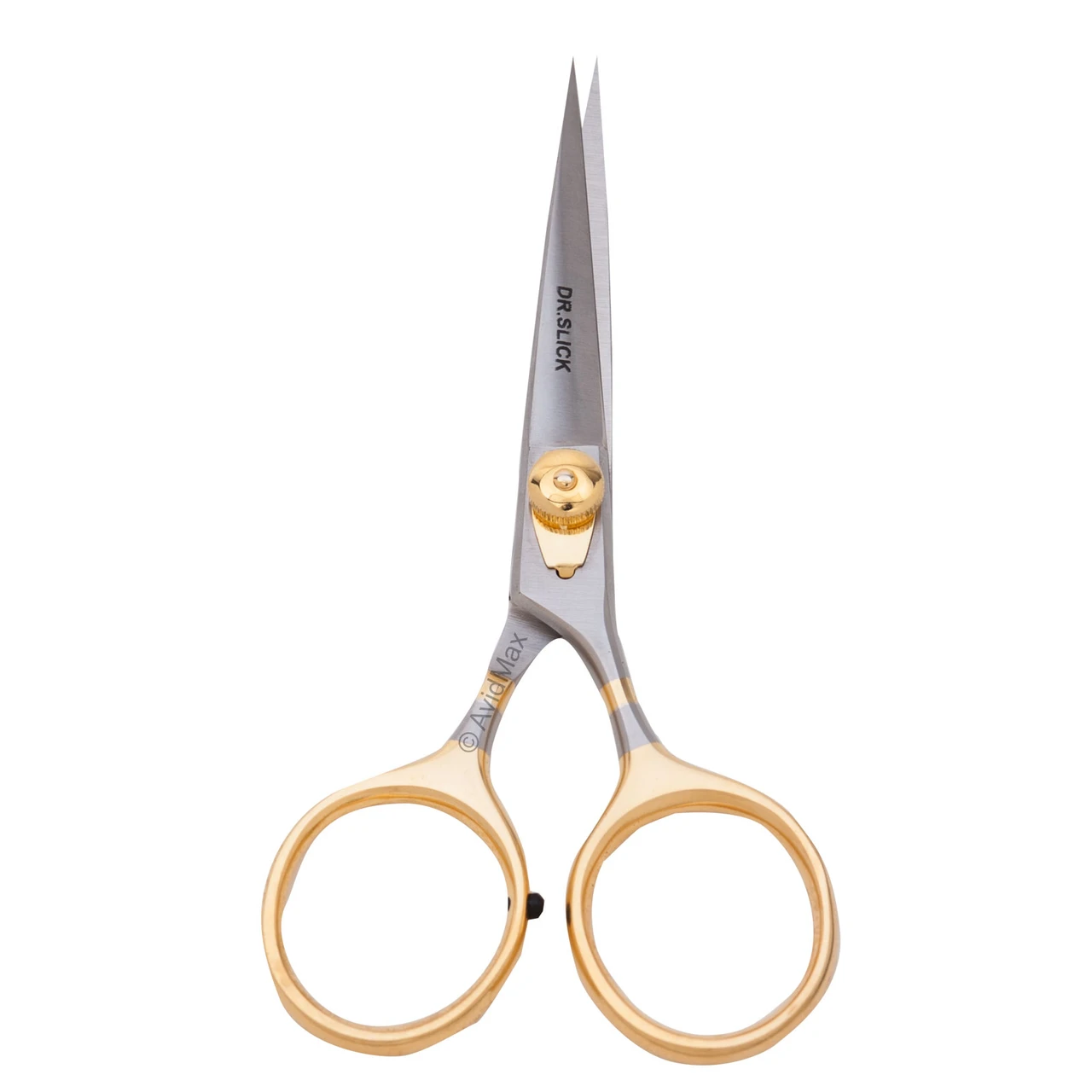 Dr. Slick Razor Scissors Straight Non-Serrated Blade Gold Loops Fly Tying - view 1