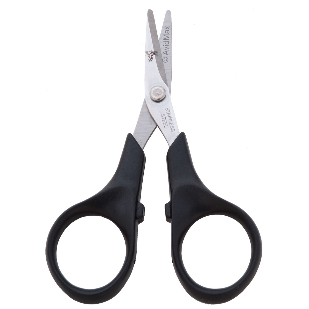 Dr. Slick Braid Scissors Straight Non Serrated Blade Black for Fly Tying