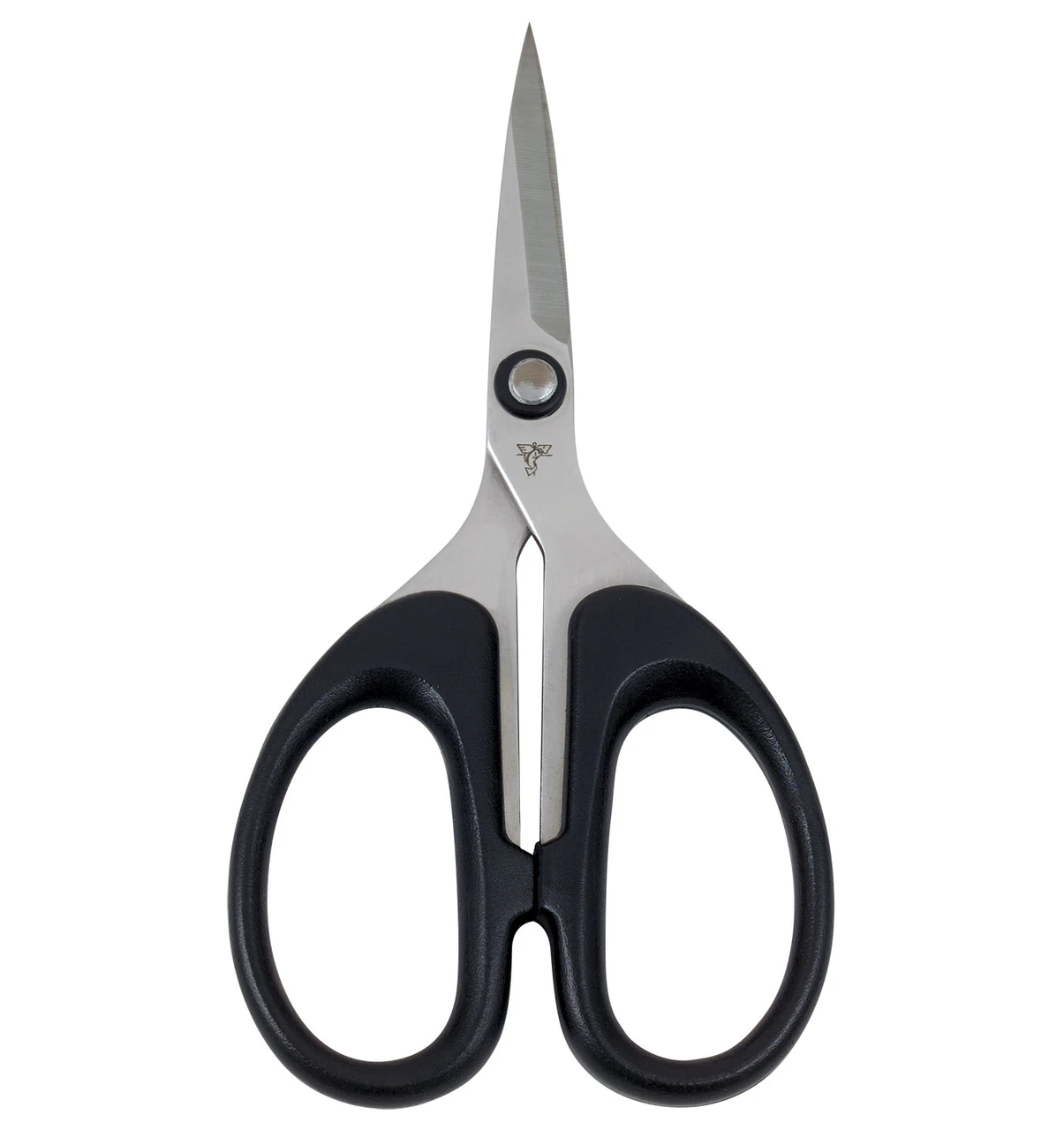 Dr. Slick Synthetics Scissors Straight Serrated Blade for Fly Tying Black - view 1