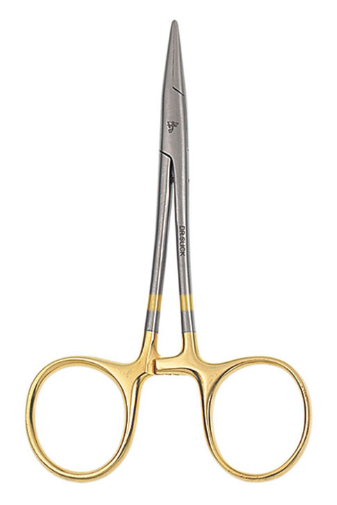 Dr. Slick Spring Creek Clamps Forceps for Fly Fishing Tool Gold Straight