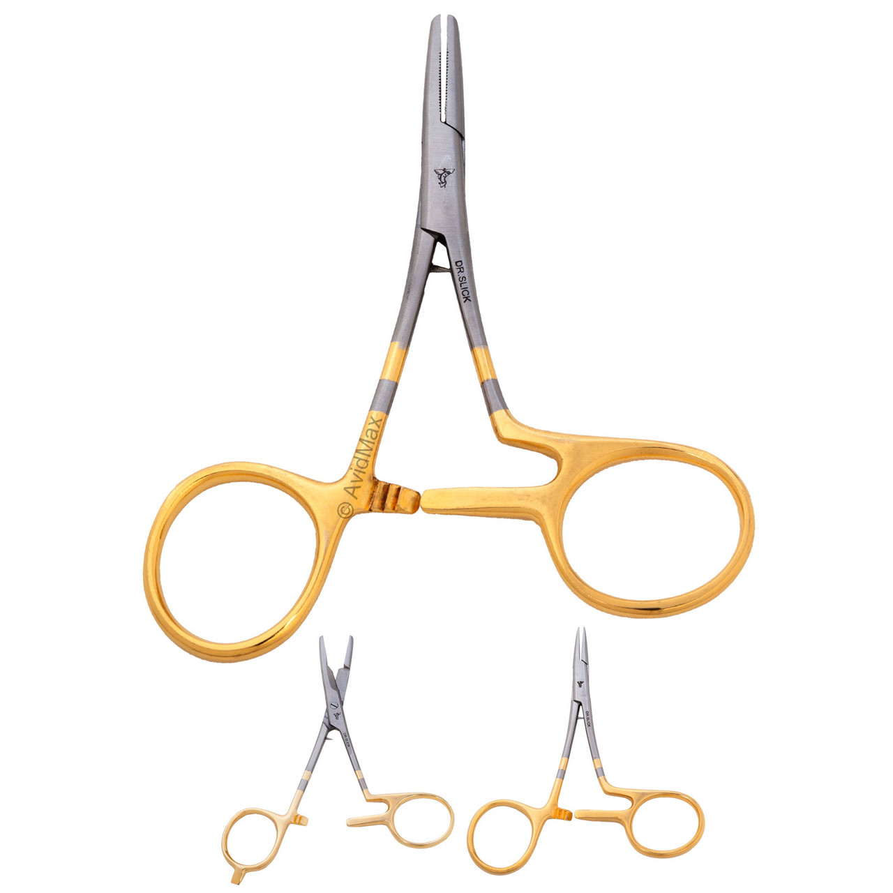 Dr. Slick Twisted Loop Clamps Forceps for Fly Fishing Straight Jaw Tool