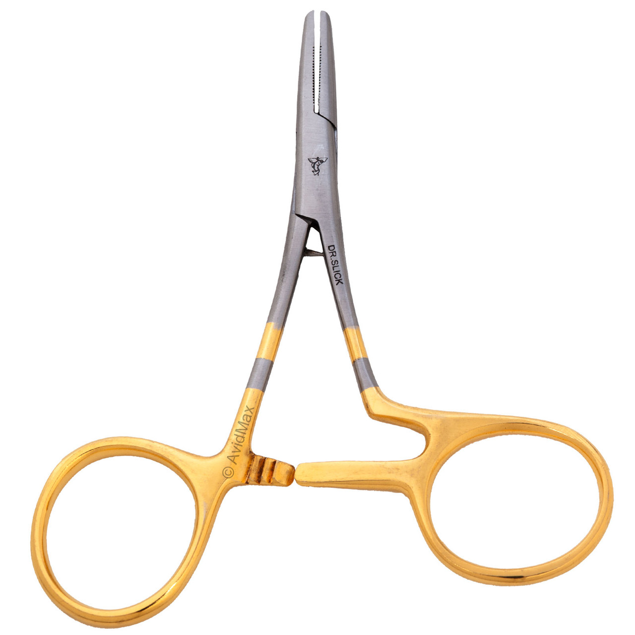 Dr. Slick Twisted Loop Clamps Forceps for Fly Fishing Straight Jaw Tool