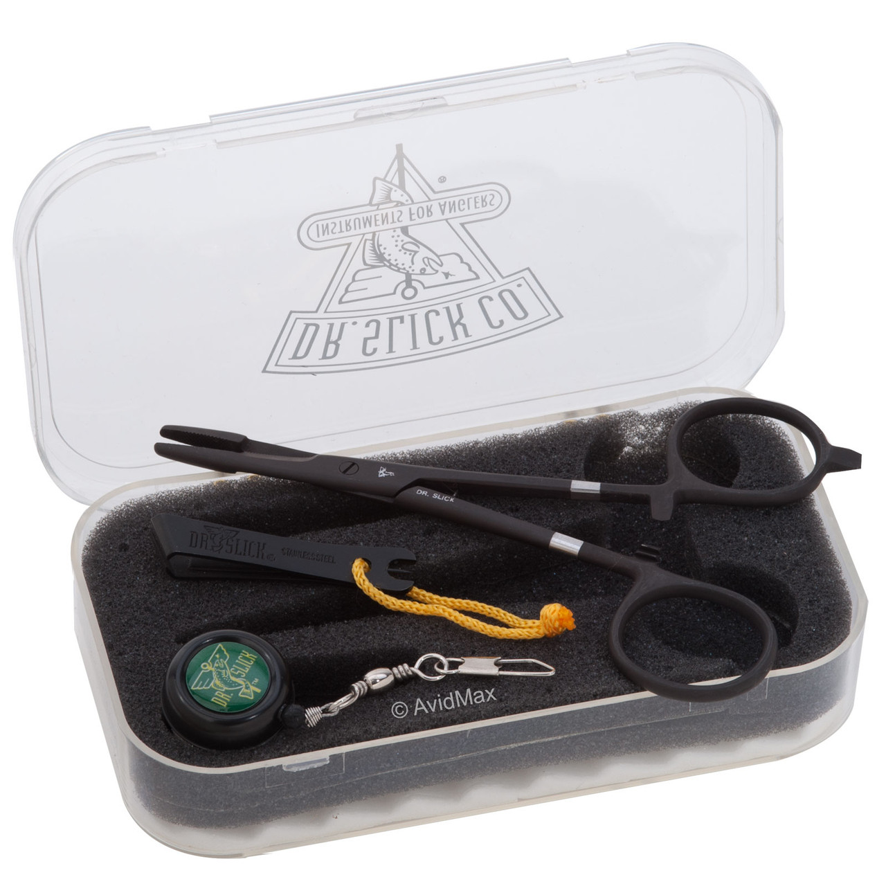 Dr. Slick Scissor Clamp Gift Sets Forceps + Sml Fly Box Fishing