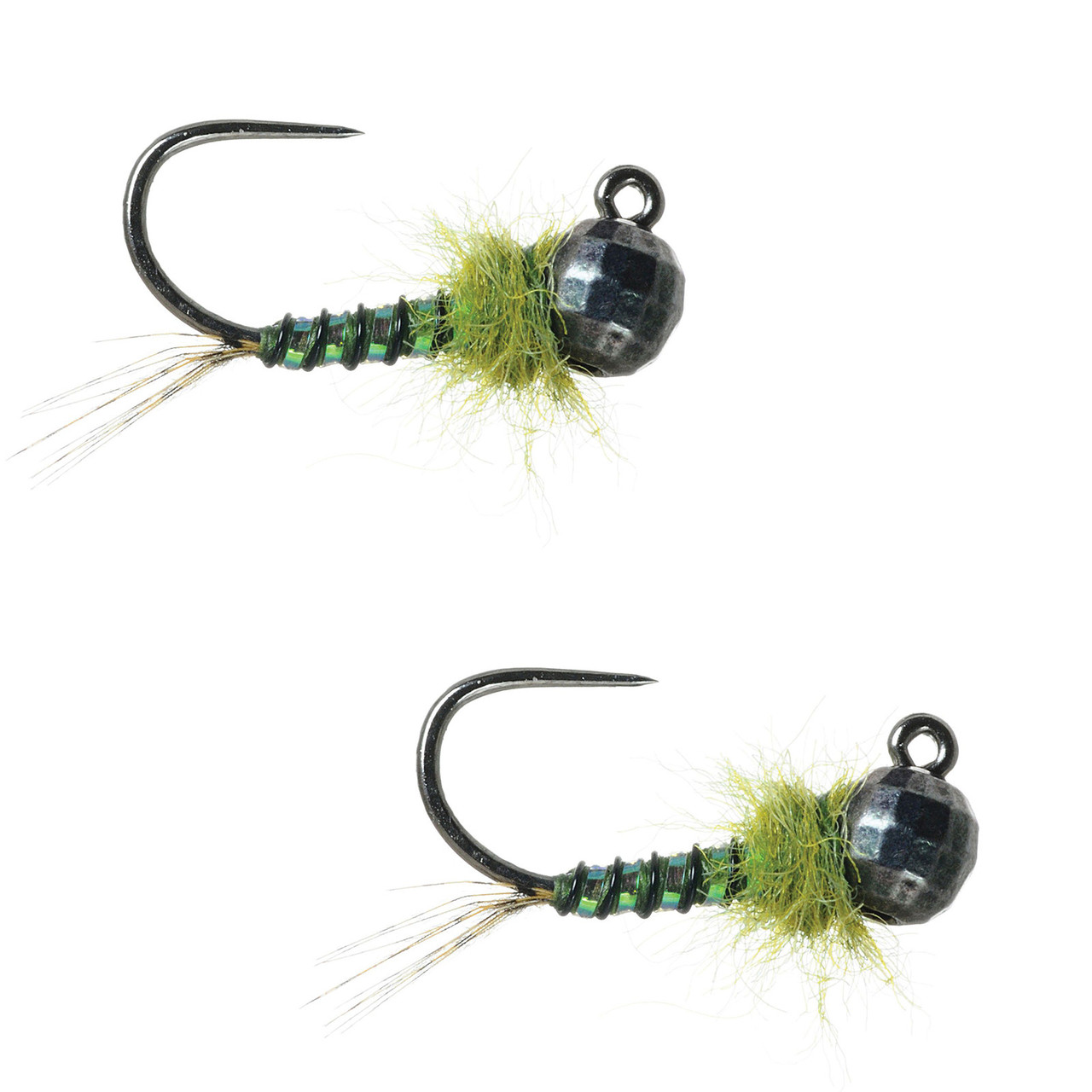 Umpqua Parrott'S Euro Jig Nymph Fly per 2 - Olive Flash F1598054