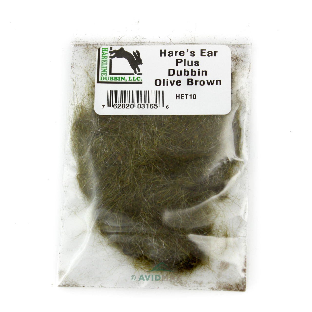 Hareline Hares Ear Plus Dubbing Olive Brown