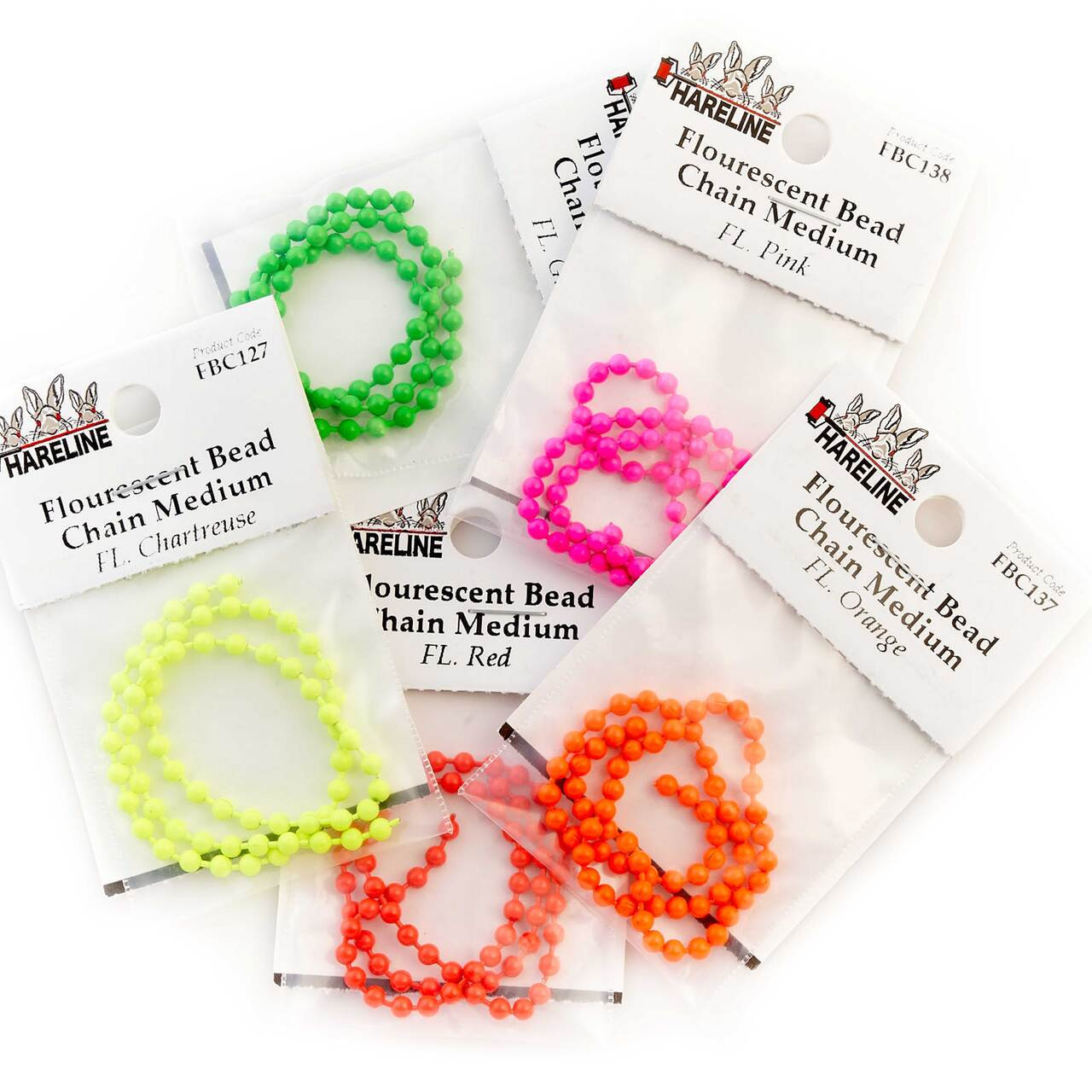 Hareline Flurescent Bead Chain
