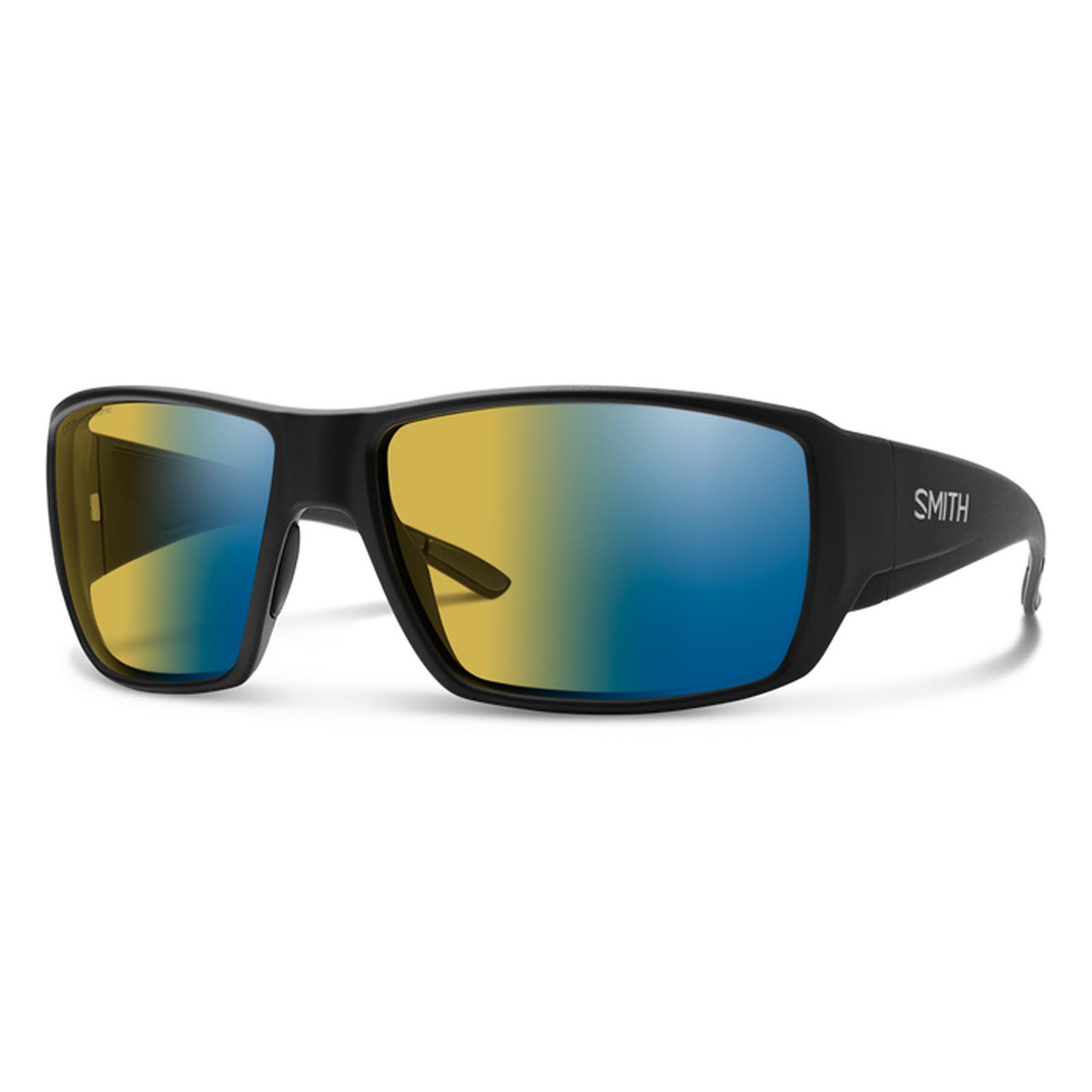 Smith Optics Guide's Choice Matte Black Yellow Blue Mirror Polarchromic