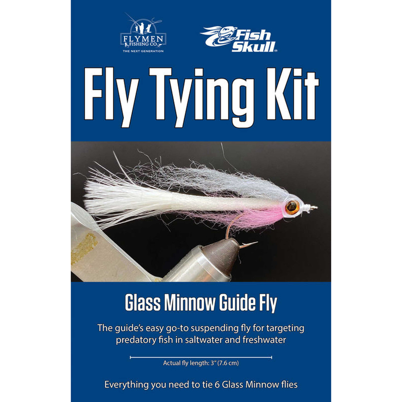 Flymen Fishing Company Fly Tying Kits Glass Minnow
