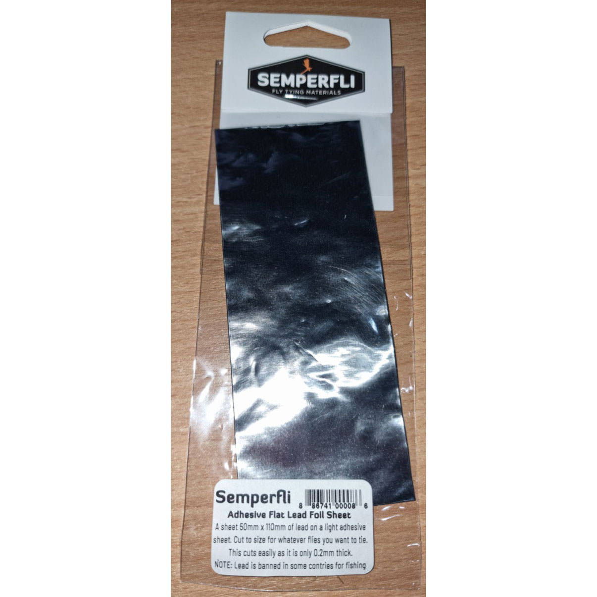 Semperfli Adhesive Flat Lead Foil Sheet - view 1