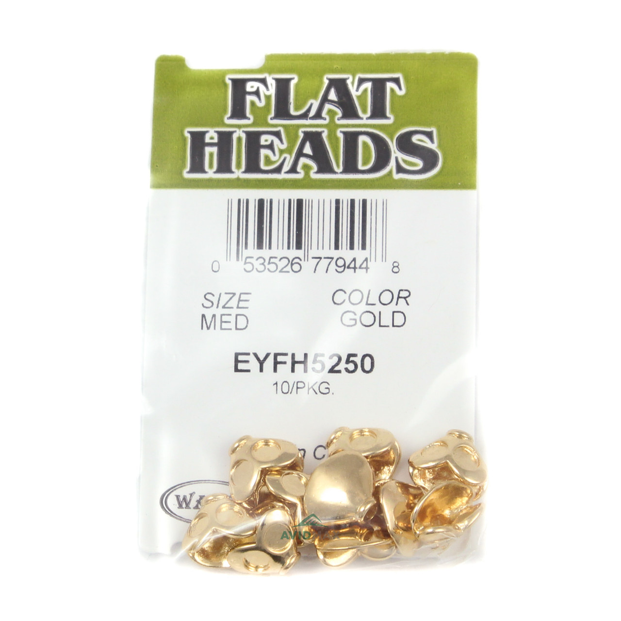 Wapsi Flat Heads Medium Gold