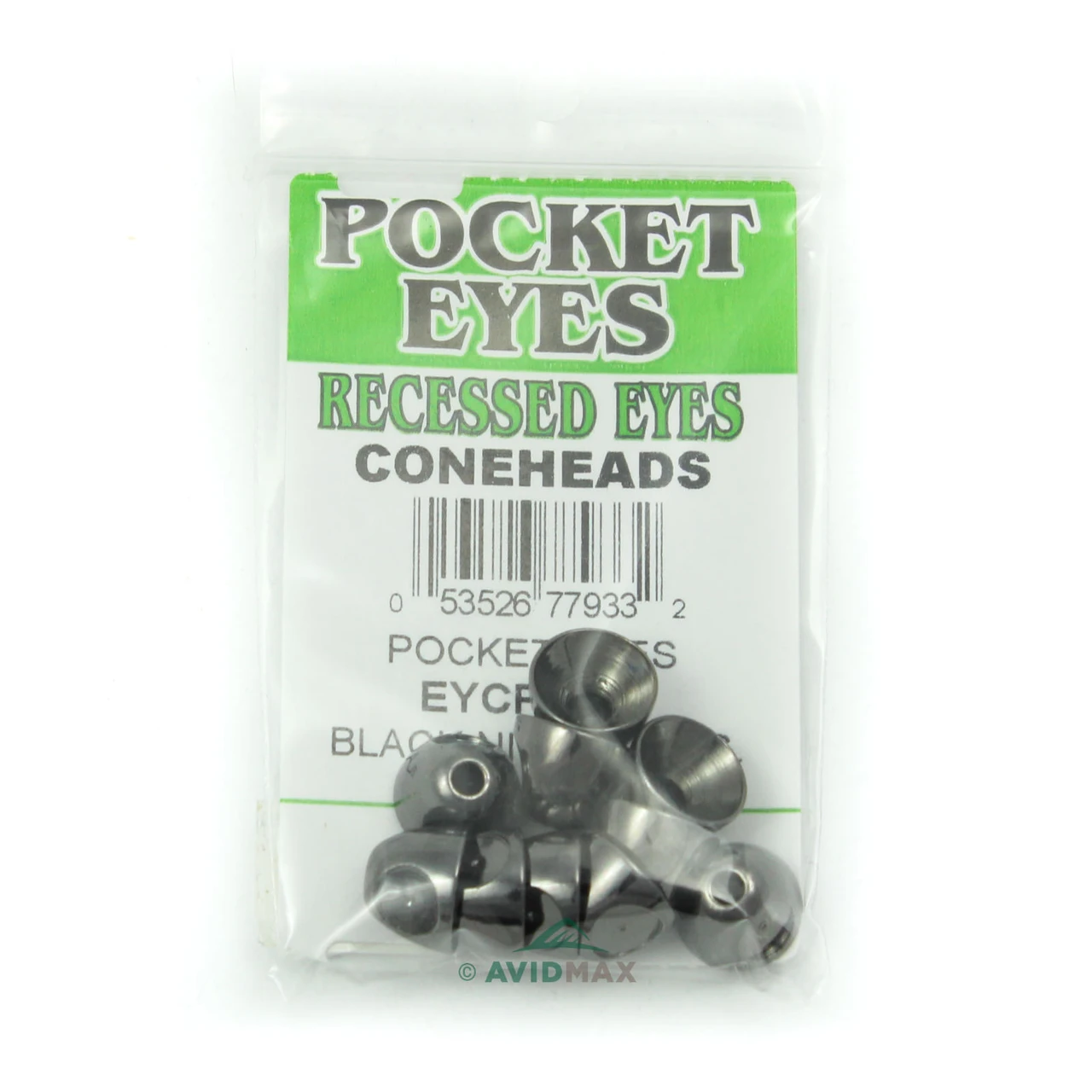 Wapsi Pocket Eye Coneheads Large Black Nickel