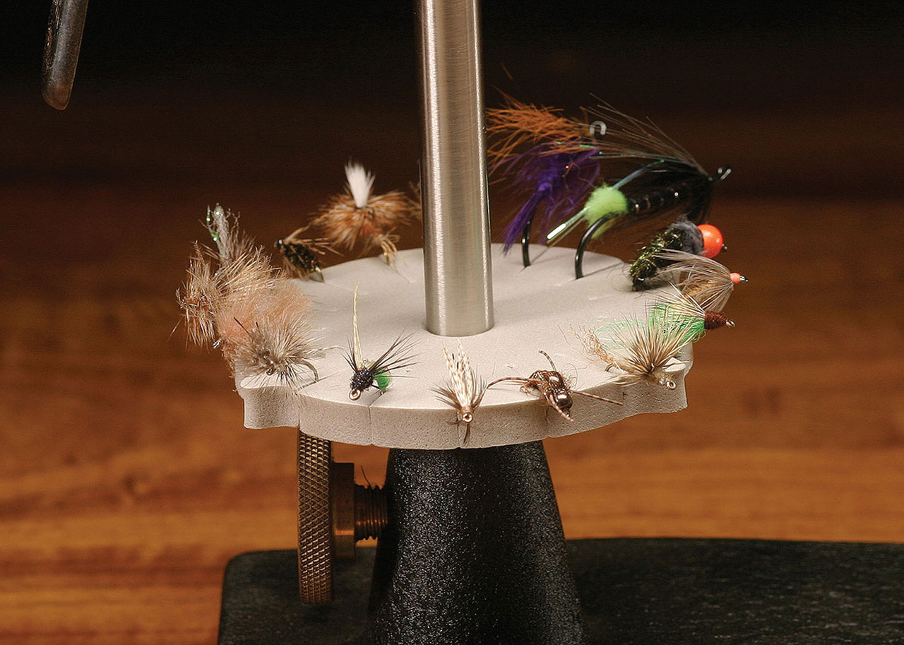 Hareline Vise Fly Racks Set of Two Foam Finished Fly Holders for Fly Tying
