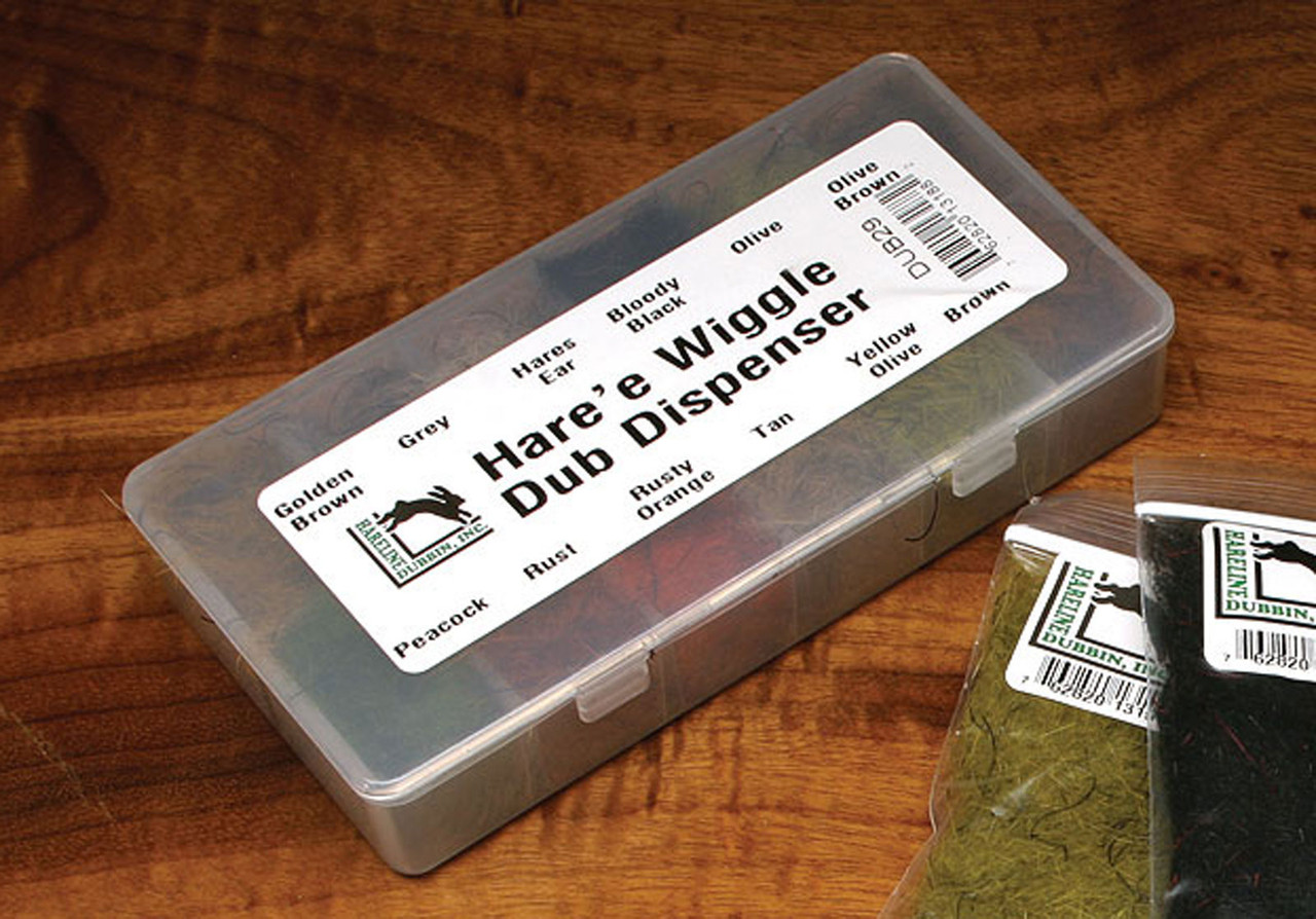Hareline Hare'e Wiggle Dub Dispenser Synthetic Fly Tying Material