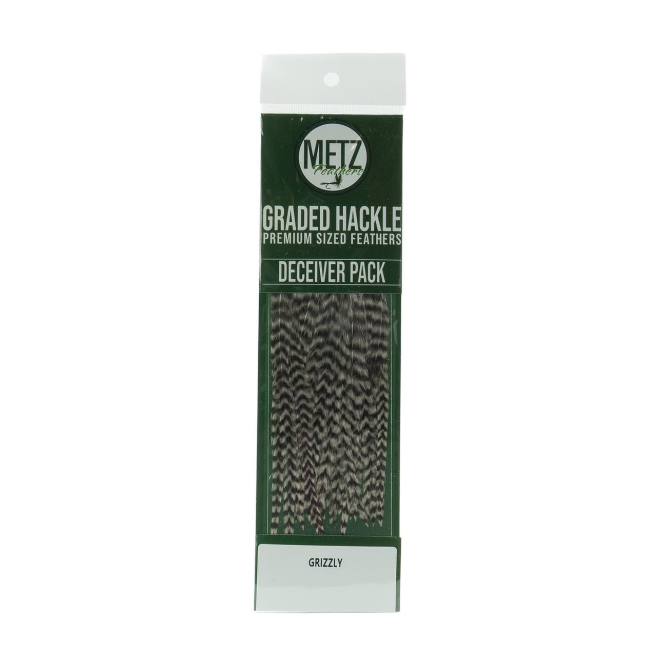 Metz Deceiver Streamer Hackle Pack Grizzly