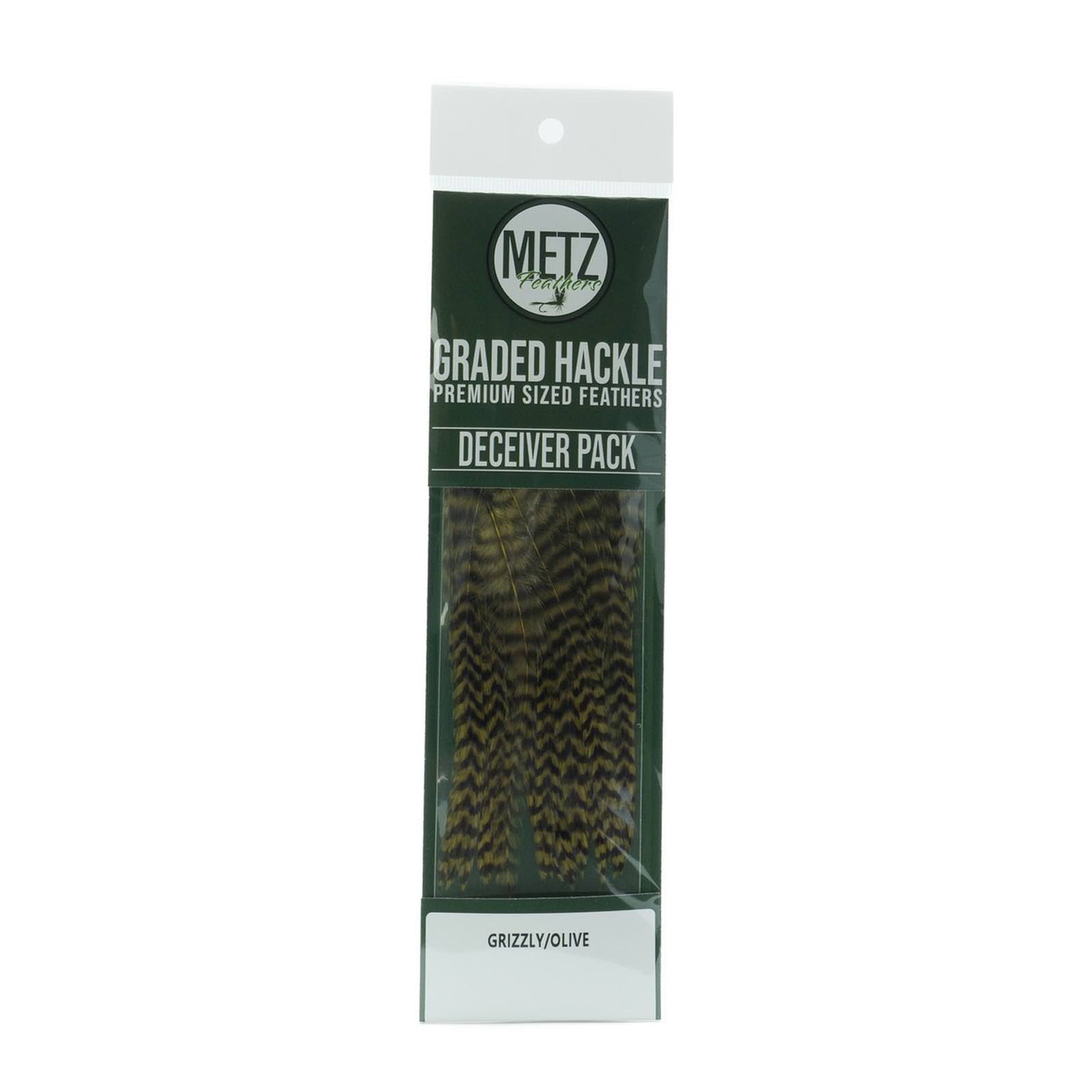 Metz Deceiver Streamer Hackle Pack Grizzly/Olive