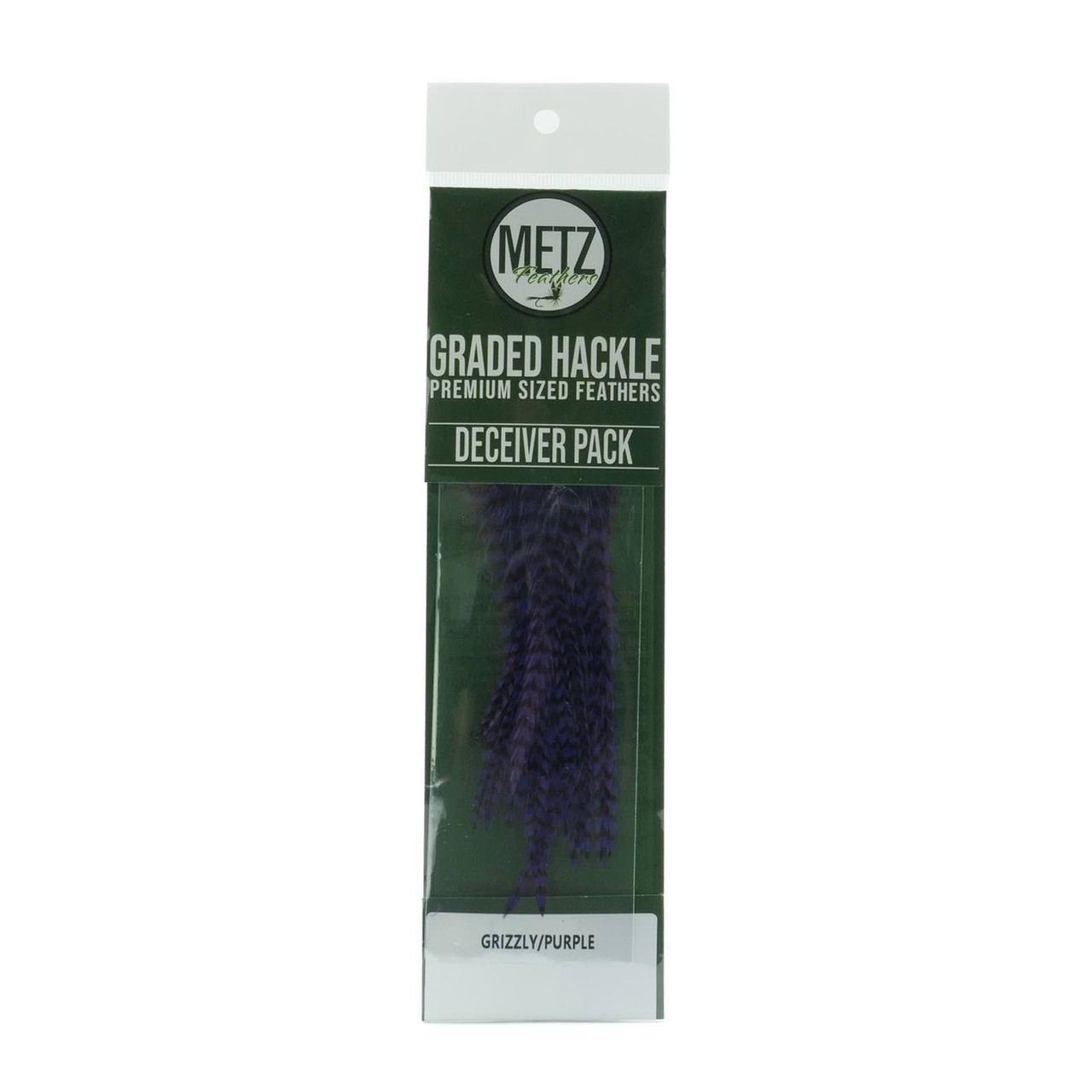 Metz Deceiver Streamer Hackle Pack Grizzly/Purple